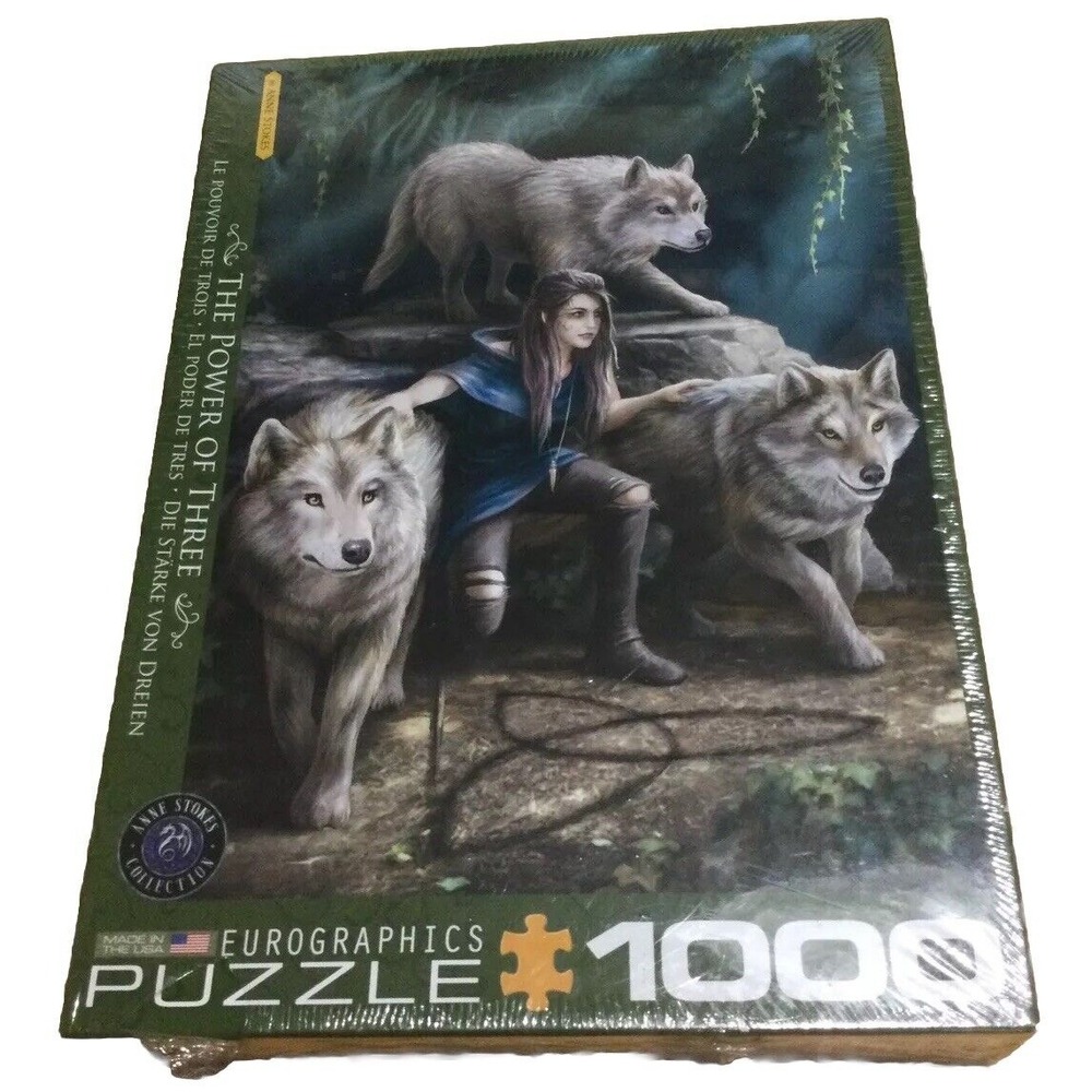Jigsaw Puzzle Eurographics Power of Three Fantasy 1000 Piece Anne Stokes USA